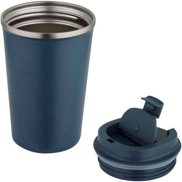 Obrázky: Tm. modrý nerez termohrnček vákuovo izol. 350 ml, Obrázok 2