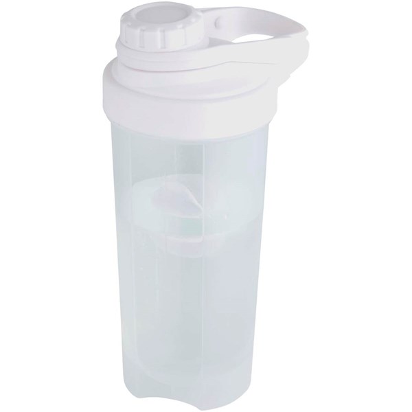 Obrázky: Biela šport. fľaša 700ml,š ejkrová gulička