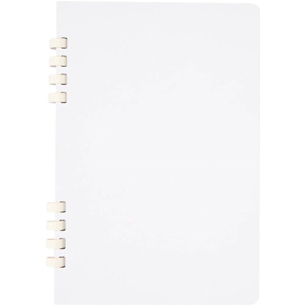 Obrázky: Pozn. blok A5 s krúžk. väzbou z rec. RCS, biela, Obrázok 4