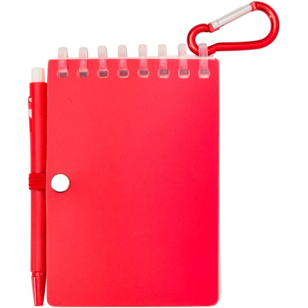 Obrázky: Pozn. blok s karabínou a rec. perom ČN, červená, Obrázok 2