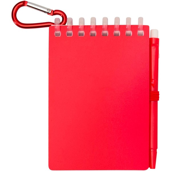 Obrázky: Pozn. blok s karabínou a rec. perom ČN, červená, Obrázok 7