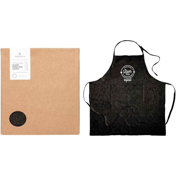 Obrázky: Dlhá čierna zástera 300g z rec.mat. v krabičke, Obrázok 4