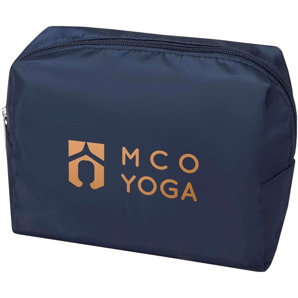 Obrázky: Modrá toaletná taštička z GRS RPET, Obrázok 4