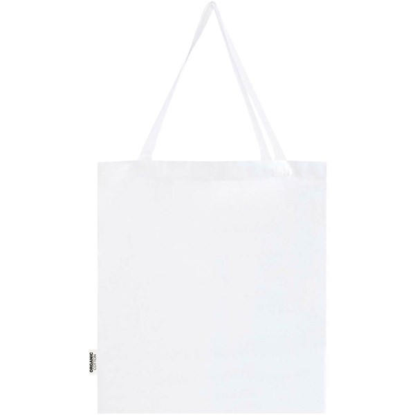 Obrázky: Nákupná taška 180g OCS s bočným klinom, biela, Obrázok 2