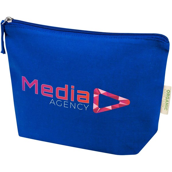 Obrázky: Toal. taška 1l, 180g z organ. bavlny OCS,str.modrá, Obrázok 3