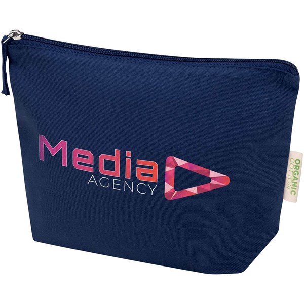 Obrázky: Toal. taška 1l, 180g z organ. bavlny OCS,tm. modrá, Obrázok 3