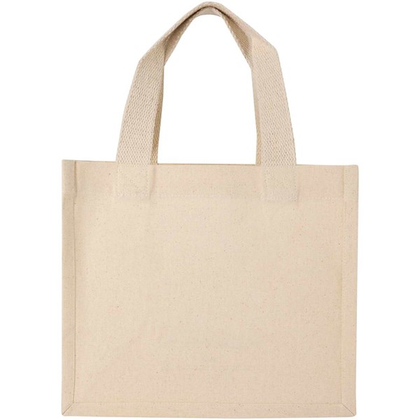 Obrázky: Malá taška s klinom, bavlna GRS 220 g/m², prírodná, Obrázok 2