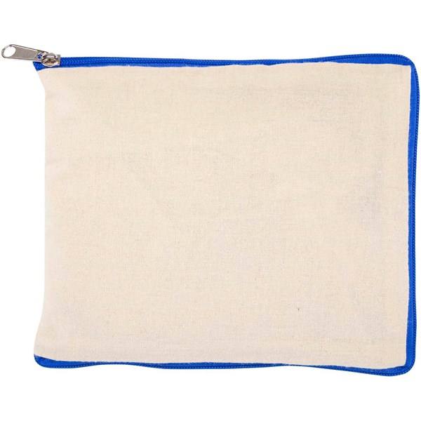 Obrázky: Nákupná sklad. taška GRS, 7l, prírodná/str.modrá, Obrázok 3