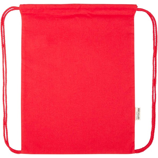 Obrázky: Sťahovací ruksak 180 g/m² z rec. GRS, červená, Obrázok 6