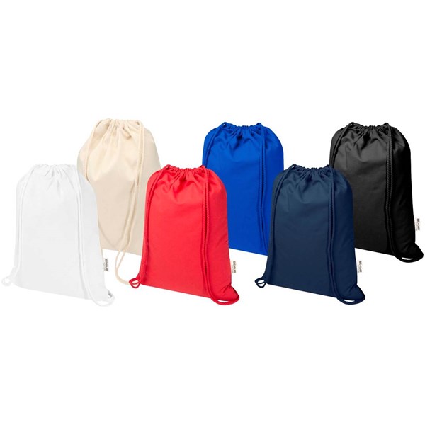 Obrázky: Sťahovací ruksak 180 g/m² z rec. GRS, str.modrá, Obrázok 7