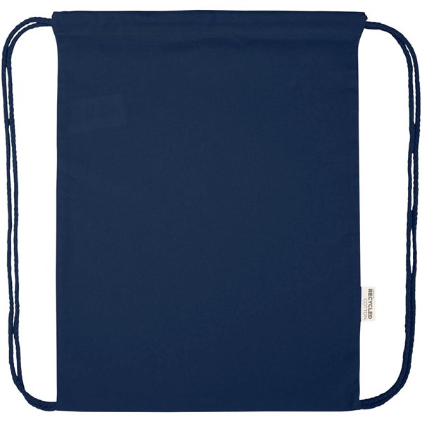 Obrázky: Sťahovací ruksak 180 g/m² z rec. GRS, tm. modrá, Obrázok 6