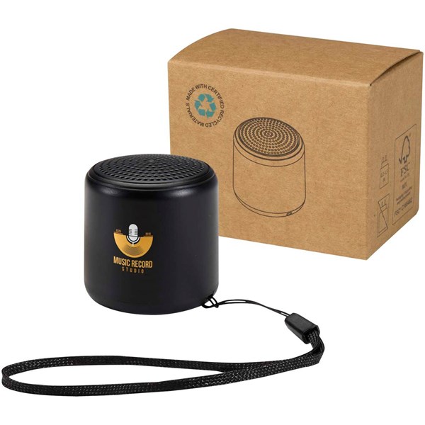 Obrázky: Čierny 3W bezdrôt. Bluetooth® reproduktor,rec. ABS, Obrázok 7