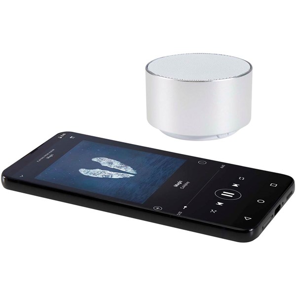 Obrázky: Striebor. 3W Bluetooth® reproduktor z rec. hliníku, Obrázok 4