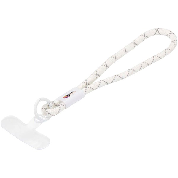Obrázky: Krátká šnúrka na ruku ako držiak telefónu, biela, Obrázok 4