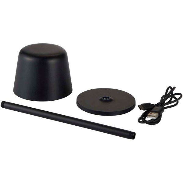 Obrázky: Čierna dobíjacia stmiev. lampa 3 režimy svietenia, Obrázok 3