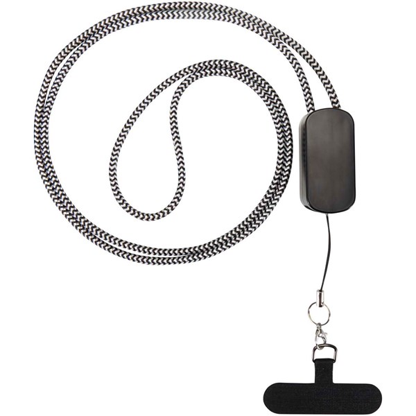 Obrázky: Čierna šnúrka na krk s integrovaným 27W 5v1 káblom, Obrázok 6