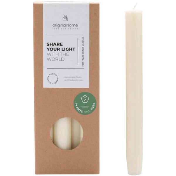 Obrázky: Sada 10 stol.sviečok,vôňa matcha, krémová biela