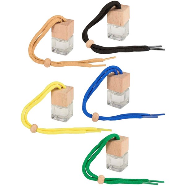 Obrázky: Osviežovač vzduchu do auta 8ml, zelená šnúrka, Obrázok 5