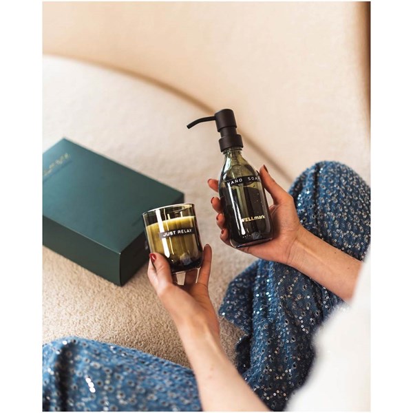 Obrázky: Čierna sada dávkovača mydla 250ml a sviečky 150g, Obrázok 6