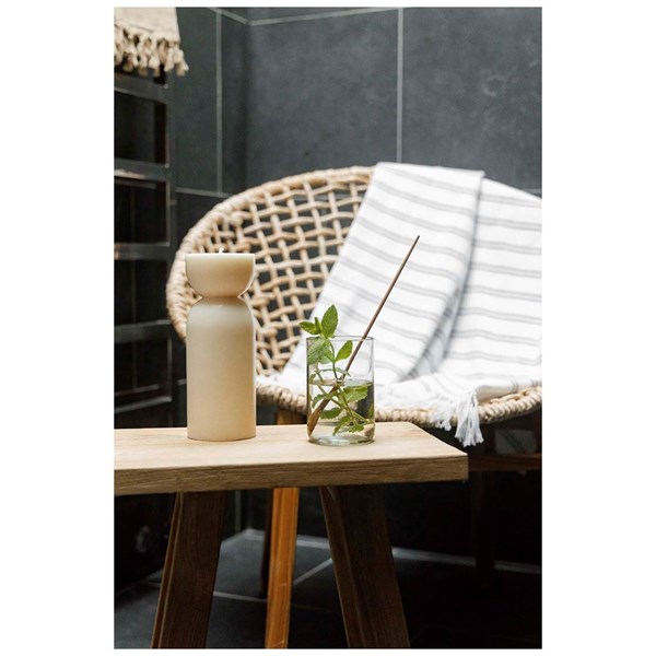 Obrázky: Bio sviečka stredná veľkosť, krémová biela, Obrázok 3