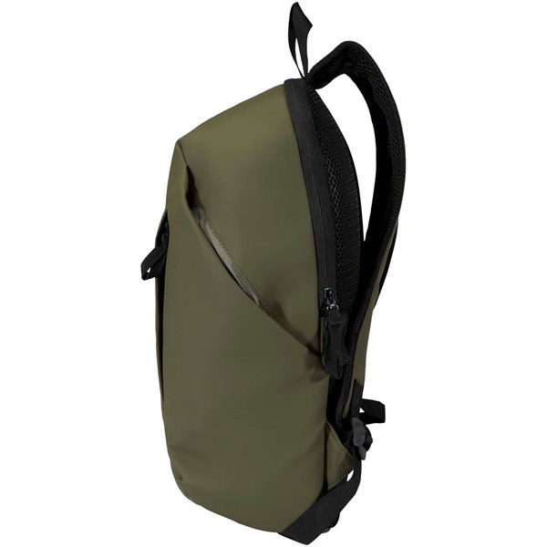 Obrázky: Zelený rolovací ruksak 18L na notebook 15″,PU koža, Obrázok 8