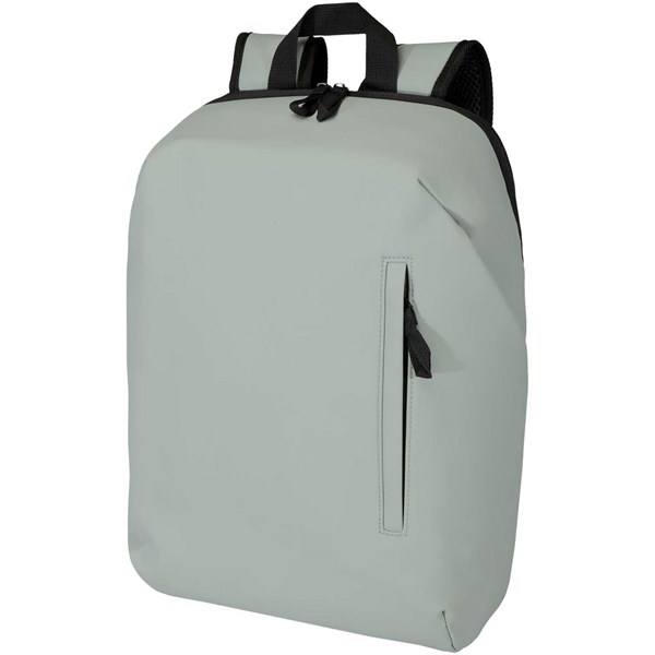 Obrázky: Šedý rolovací ruksak 18L na notebook 15″,PU koža