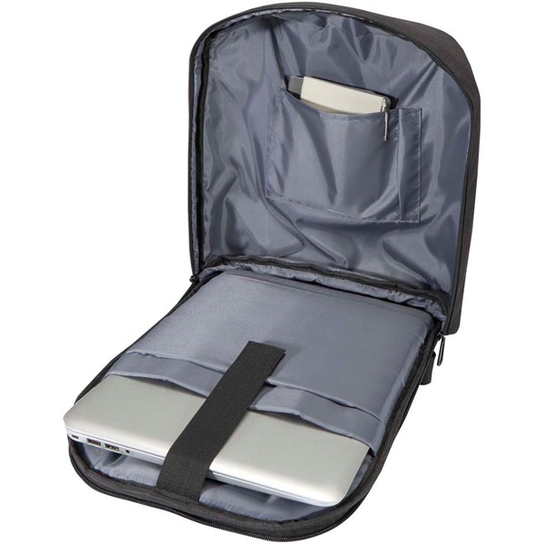 Obrázky: Čierny 10L GRS rec.ruksak s ochranou proti krádeži, Obrázok 5