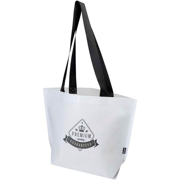 Obrázky: Biela nákupná taška 45x37,5cm, dvojitá laminácia, Obrázok 6