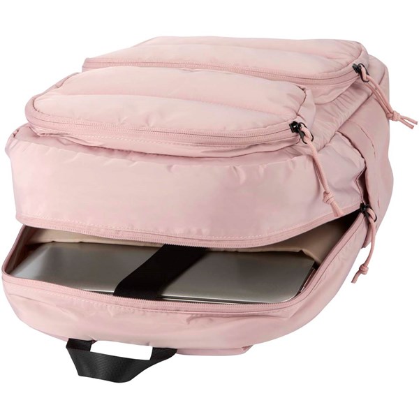 Obrázky: Ružový ruksak na notebook 15,6″ z rec.GRS, 18L, Obrázok 5
