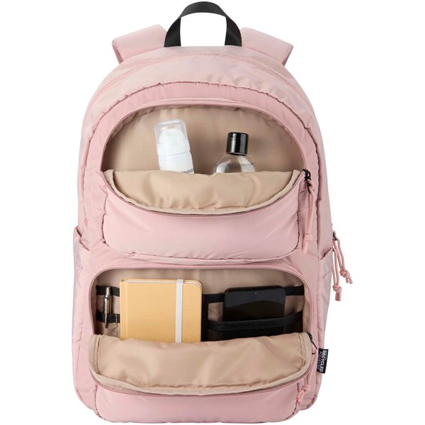 Obrázky: Ružový ruksak na notebook 15,6″ z rec.GRS, 18L, Obrázok 7