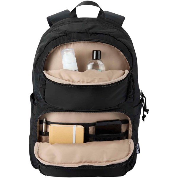 Obrázky: Čierny ruksak na notebook 15,6″ z rec.GRS, 18L, Obrázok 7