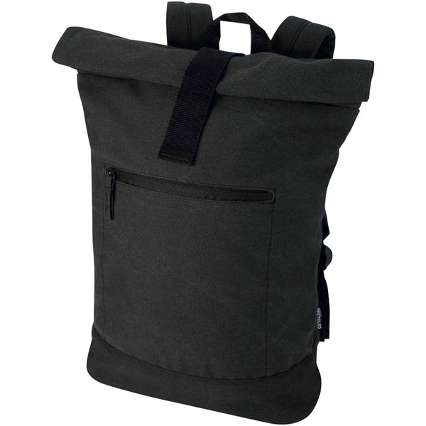 Obrázky: Čierny rolovací ruksak 16L na notebook 14″