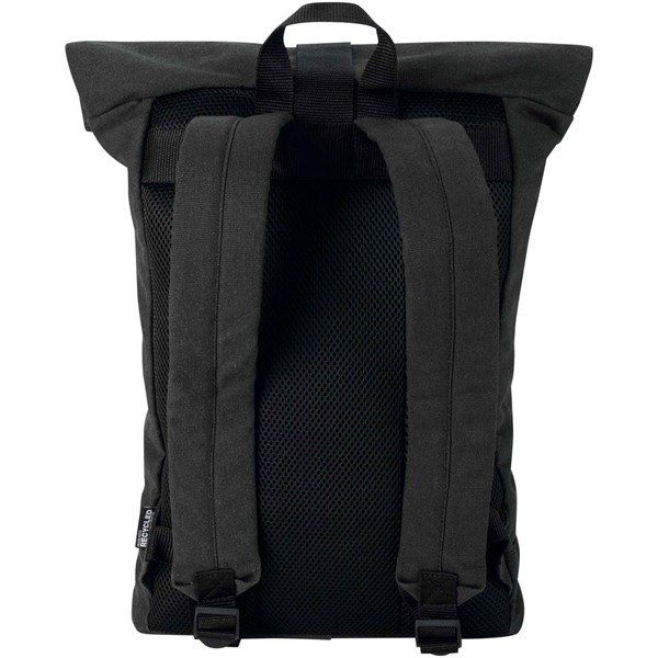 Obrázky: Čierny rolovací ruksak 16L na notebook 14″, Obrázok 2
