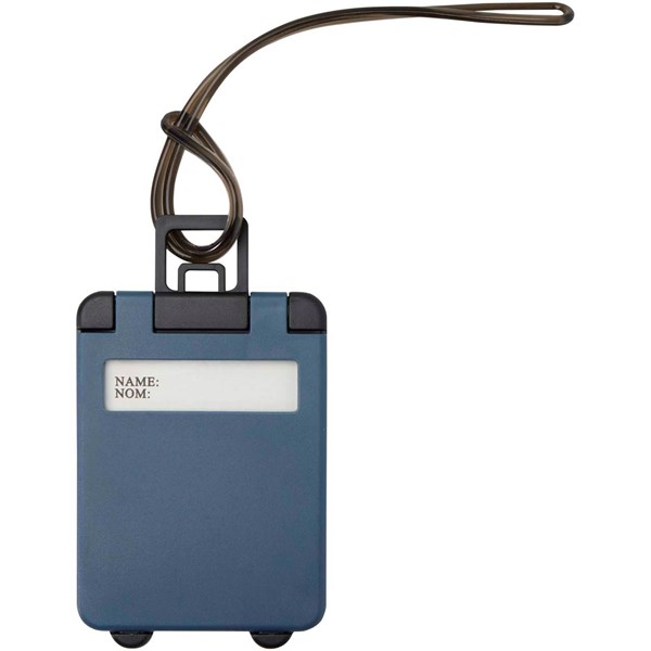 Obrázky: Plastový štítok na batožinu, modrý, Obrázok 4