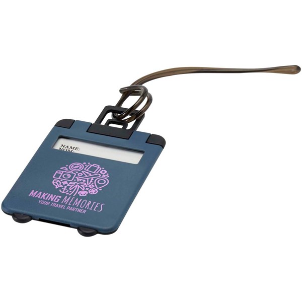 Obrázky: Plastový štítok na batožinu, modrý, Obrázok 7