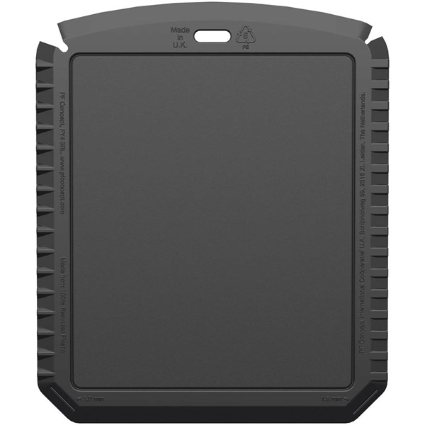 Obrázky: Obdĺžniková škrabka na ľad z rec. plastu, čierna, Obrázok 2