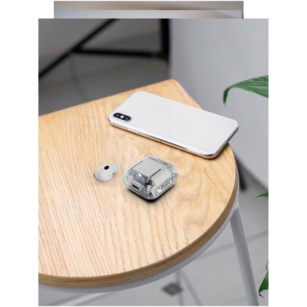 Obrázky: Prixton TWS162 slúchadlá,technológia ENC, biele, Obrázok 6