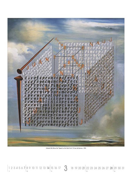 Obrázky: SALVADOR DALÍ, nástenný kalendár 420x560 mm, Obrázok 7