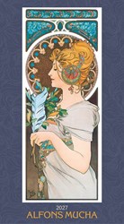 Obrázky: ALFONS MUCHA, nástenný kalendár 330x600 mm