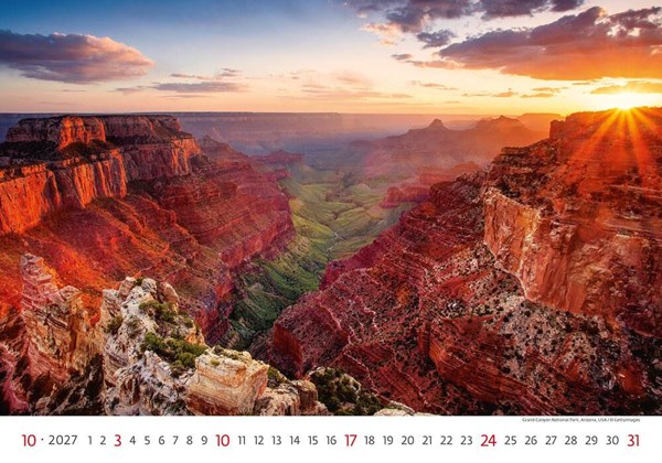 Obrázky: NATIONAL PARKS, nástenný kalendár 450x315 mm, väzba na špirále, Obrázok 11