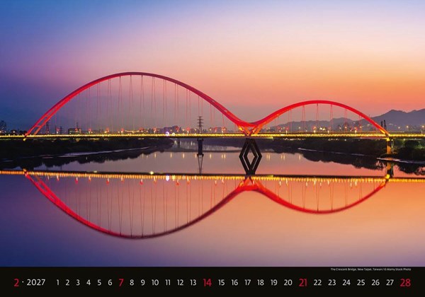 Obrázky: BRIDGES, nástenný kalendár 450x315 mm, Obrázok 3