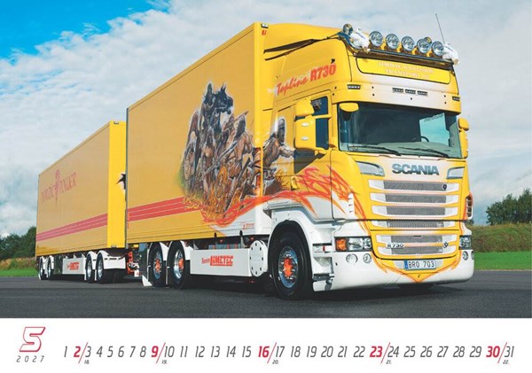 Obrázky: TRUCKS, nástenný kalendár 485x340 mm, Obrázok 9
