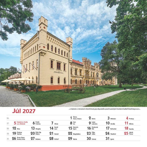 Obrázky: HRADY A ZÁMKY SLOVENSKA, nástenný kalendár 330x330 mm, Obrázok 11