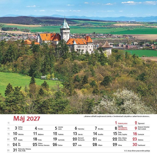 Obrázky: HRADY A ZÁMKY SLOVENSKA, nástenný kalendár 330x330 mm, Obrázok 9