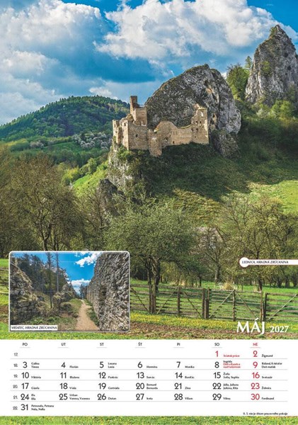 Obrázky: SPOZNÁVAME SLOVENSKO, nástenný kalendár 340X485 mm, Obrázok 9