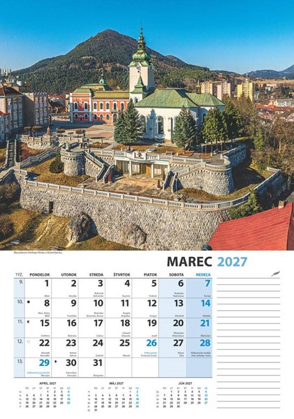 Obrázky: SLOVENSKO Z VÝŠKY, nástenný kalendár 340x485 mm, Obrázok 7