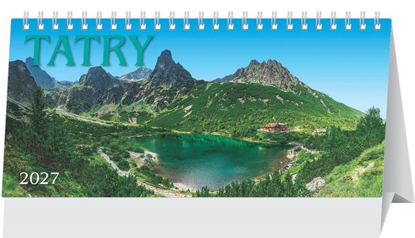 Obrázky: TATRY, stolový stĺpcový kalendár 297x138 mm