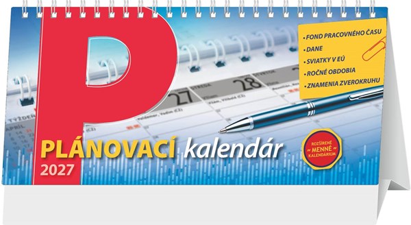 Obrázky: PLÁNOVACÍ KALENDÁR, stolový kalendár 297x138mm
