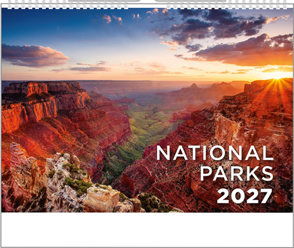 Obrázky: NATIONAL PARKS, nástenný kalendár 450x315 mm, väzba na špirále
