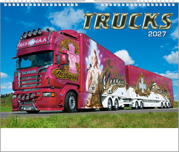 Obrázky: TRUCKS, nástenný kalendár 485x340 mm